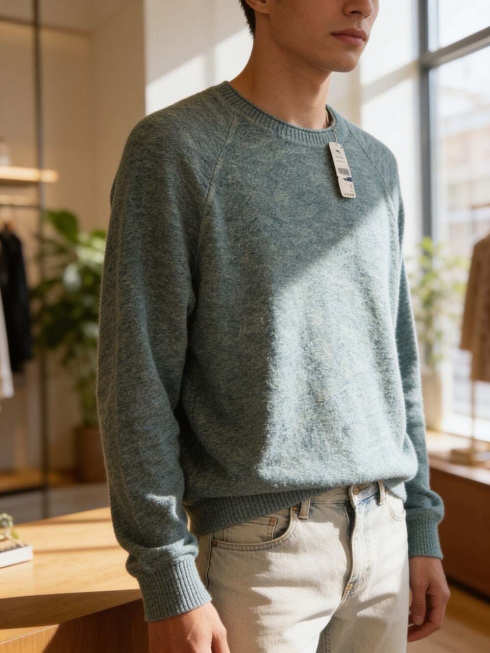 Tommy Bahama Soundscape Crewneck Sweater in Vacation Blue